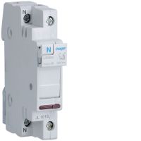 Modułowa podstawa bezpiecznikowa 1P+N z lamp. kontrolną 230 VAC wkł.bezp.cyl.L38 10x38mm 32A 400VAC | L53201 Hager