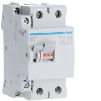 Modułowy rozłącznik izolacyjny z możliwością wyzwalania 2P 40A 230VAC, styk pom. | SA240 Hager