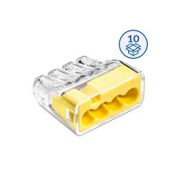 Szybkozłączka wtykowa SCP4 B10 transparentny/żółty (woreczek = 10 szt.) | 88001004 Simet