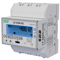 Licznik energii elektrycznej 3-fazowy, 100A, MID | LE-03M-4Q F&F
