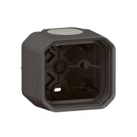 Puszka natynkowa pojedyncza z przepustem membranowym antracyt, Nowe Plexo | 069601L Legrand