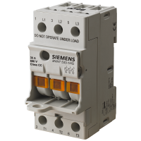Uchwyt do bezpieczników cylindrycznych, 10x38 mm, 3-bieg., In: 32 A, Un AC: 690 V, SENTRON | 3NW7034-1 Siemens