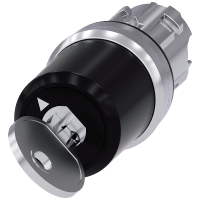 Przełącznik kluczykowy Siemens, C, 22mm, okrągły, metalowy, błyszczący, wyciąganie klucza O | 3SU1050-5LC01-0AA0 Siemens