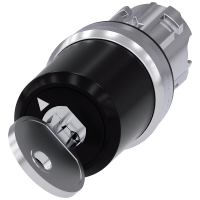 Przełącznik kluczykowy Siemens, C, 22mm, okrągły, metalowy, błyszczący, wyciąganie klucza O+I | 3SU1050-5LF11-0AA0 Siemens