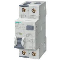 Wyłącznik różnicowo-nadprądowy komb. RCBO 10kA, 1P+N, typ A, 300 mA, char. B, In: 10 A, Un AC: 230V | 5SU1654-6KK10 Siemens