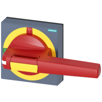Uchwyt z osłoną maskującą wyłączenie awaryjne wielkość 100x 100, do wału 10x 10, test-0-I | 8UD1851-3AF05 Siemens