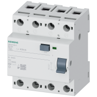 Wyłącznik różnicowoprądowy 3+N typ AC, In: 100 A, 500 mA, Un AC: 400 V | 5SV4748-0 Siemens