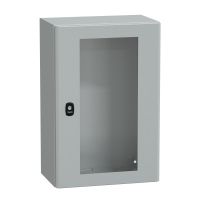 Obudowa Spacial S3D przezroczyste drzwi bez płyty montażowej 600x400x250 (WxSxG) IP66 IK08 RAL7035 | NSYS3D6425T Schneider Electric