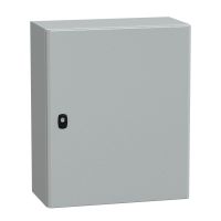 Obudowa Spacial S3D drzwi gładkie bez płyty montażowej 600x500x250 (WxSxG) IP66 IK10 RAL7035 | NSYS3D6525 Schneider Electric