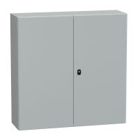 Obudowa wisząca Spacial S3D podw drzwi gładkie z pł.mont 1000x1000x300 (WxSxG) IP55 IK10 RAL7035 | NSYS3D101030DP Schneider Electric