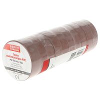 Taśma izolacyjna T PVC 15X10, brązowa | TPVC_15-10-BRAZ/1 Erko