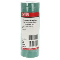 Taśma izolacyjna T PVC 15X10, zielona | TPVC_15-10-ZIELONA/1 Erko