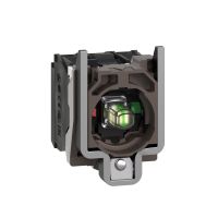 Korpus przycisku LED 110-120V biały metalowy, styk 1NO+1NC Harmony XB4 | ZB4BW0G15 Schneider Electric