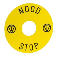 Etykieta Harmony XB4 z oznaczeniem NOODSTOP | ZBY8530 Schneider Electric