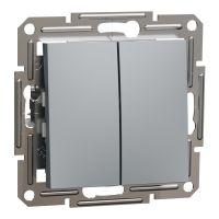Łącznik świecznikowy bez ramki stal 10AX 250V, Asfora | EPH0300162 Schneider Electric