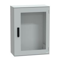 Obudowa poliestrowa wisząca PLM z drzwiami transp, zamek 3 punktowy, IP66 847x636x300 mm, Thalassa | NSYPLM86TVG Schneider Electric