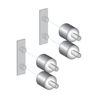 Zestaw antywibracyjny 12 | XUSZVA12 Telemecanique Sensors