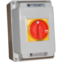 Rozłącznik 3-biegunowy 63A, w OB4, z czołem zamykanym, zielono-czerwonym | RSI-3063N\OB4ZC Spamel