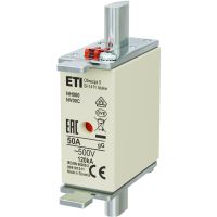Wkładka bezpiecznikowa (topikowa) NH000 50A gG 500V zwłoczna | 004181211 Eti