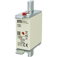 Wkładka bezpiecznikowa (topikowa) NH000 125A gG 500V zwłoczna | 004181215 Eti