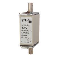 Wkładka bezpiecznikowa (topikowa) NH000 32A gBat 80V DC Magazyny energii | 004110077 Eti
