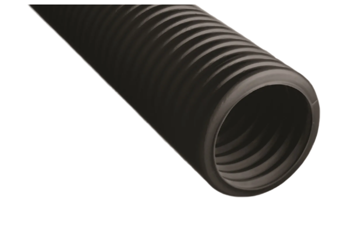 Rura giętka karbowana dwuwarstwowa w kręgach odporna na promien. UV RODK-UV 40/32 450N czarna (50m) | 10622 TT Plast