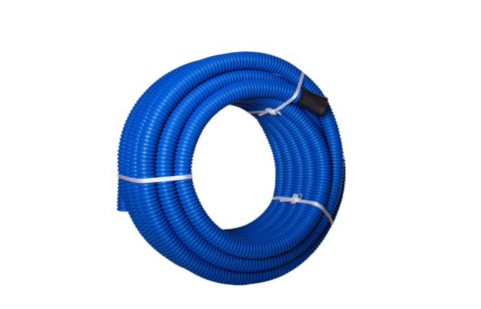 Rura giętka karbowana dwuwarstwowa w kręgach RODK 40/32 450N, HDPE, dwuścienna, niebieska (25m) DVR | 11188 TT Plast