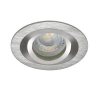 Oczko sufitowe SEIDY CT-DTO50-AL okrągły stop kolor aluminium szczotkowane 1XGx5,3 | 18280 Kanlux