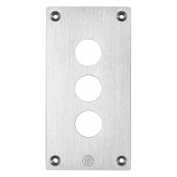 Płyta czołowa z nawiertami 3 poziome otwory metalowa Harmony XAP | XAPE303 Schneider Electric