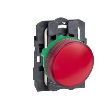 Lampka sygnalizacyjna zerwona bez żarówki 250V Harmony XB5 | XB5AV64 Schneider Electric