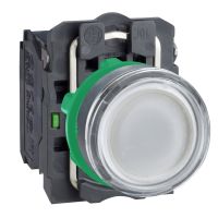 Przycisk płaski biały bez żarówki 250V Harmony XB5 | XB5AW3165 Schneider Electric