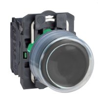 Przycisk okapturzony czarny plastikowy Harmony XB5 | XB5AP21 Schneider Electric