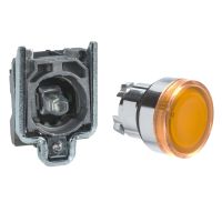 Przycisk kryty kompletny podświetlany Fi-22 samopowrotny 1NO 24V pomarańczowy | XB4BW35B1 Schneider Electric