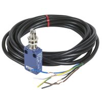Łącznik krańcowy M12 z trzpieniem metalowym 1NC+1NO z kablem 3m, OsiSense XC | XCMD21F2L3 Telemecanique Sensors