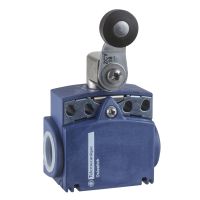 Łącznik krańcowy OsiSense XC dźwignia z rolką termoplastyczną, 1NC+1NO, dławik M16x1.5 | XCKT2118P16 Telemecanique Sensors