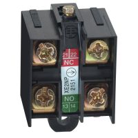 Blok styków OsiSense XC łącznika krańcowego, 1NC+1NO, wolne, załącz przed rozłączeniem | XE2NP2161 Telemecanique Sensors