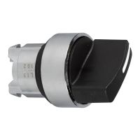 Przełącznik 3-pozycyjny Fi-22mm czarny stabilny okrągły metalowy Harmony XB4 (pakowane po 100 sztuk) | ZB4BD3TQ Schneider Electric