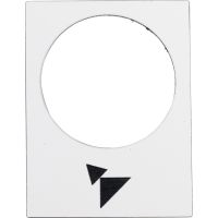 Tabliczka opisowa biała prostokątna 30x40mm do przodu wolno-szybko | ZB2BY4915 Schneider Electric