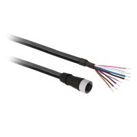 Konektor OsiSense XU okablowany prosty, żeński, M12, 8 pinów, kabel 2m | XZCP29P12L2 Telemecanique Sensors