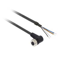 Złącze żeńskie M12 kątowe 4-pinowe kabel 15m PUR | XZCP1241L15 Telemecanique Sensors