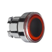 Główka przycisku z samopowrotem, z podświetlanym pierścieniem, czerwona metalowa Harmony XB4 | ZB4BW943 Schneider Electric