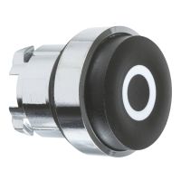 Główka przycisku wystającego z samopowrotem biała metalowa z oznaczeniem Harmony XB4 | ZB4BL232 Schneider Electric