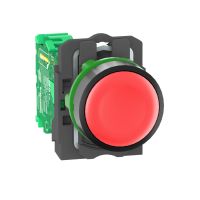 Nadajnik Fi-22mm czerwony bez oznaczenia okrągły plastikowy Harmony XB5 | ZB5RTA4 Schneider Electric