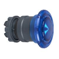 Napęd przycisku grzybkowego Fi-40mm niebieski odryglowany przez obrót LED plastik Harmony XB5 | ZB5AW763 Schneider Electric