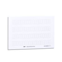 Arkusz 76 etykiet o wymiarach 8x27 do ramki 30x40mm, Harmony XB4 | ZBY4100 Schneider Electric