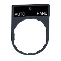 Ramka 30x40mm do mocowania etykiet o wymiarach 8x27mm "auto-o-hand" Harmony XB4 | ZBY2385 Schneider Electric