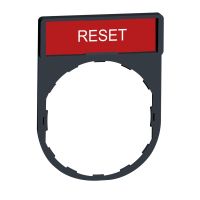 Ramka 30x40mm do mocowania etykiet o wymiarach 8x27mm "reset" Harmony XB4 | ZBY2323 Schneider Electric