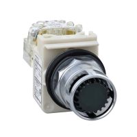 Przycisk kryty Fi-30mm BA9sS 230V AC 1C/O podświetlany z samopowrotem zielony | 9001K3L7GH13 Schneider Electric