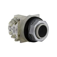 Przycisk wystający czarny metalowy 1NO+1NC z blokiem styków | 9001KR3BH13 Schneider Electric
