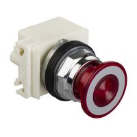 Przycisk grzybkowy podświetlany LED 24V o41 czerwony | 9001KR9P35LRR Schneider Electric